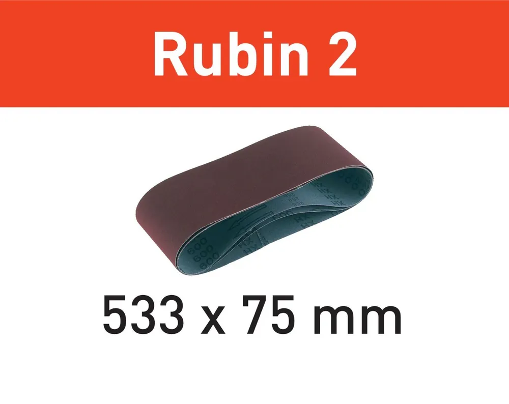 Sonderangebot Festool Nastro abrasivo Rubin 2 L533x75 P100 RU/10