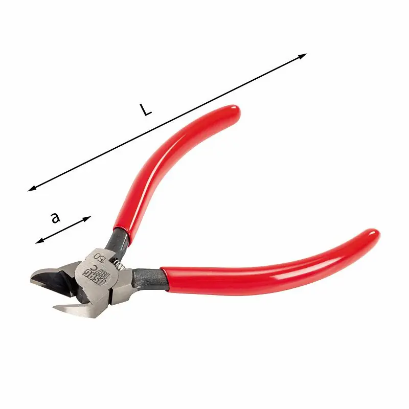 Tronchese a tagliente raso diagonale piegato a 45° per materiali plastici Usag 187 C Kracherpreis