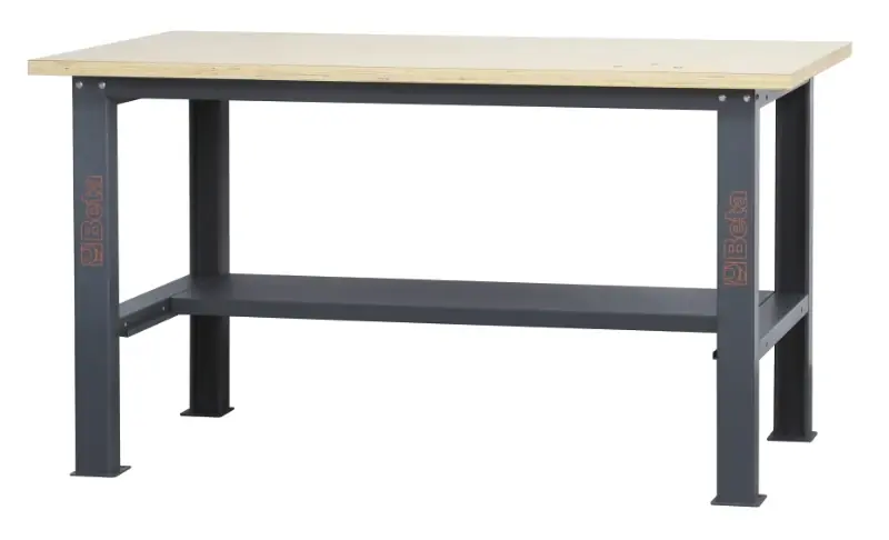 Banco da lavoro semplice con piano in legno, lunghezza 1,6 m Beta C58BC-W1,6 Knallerangebot