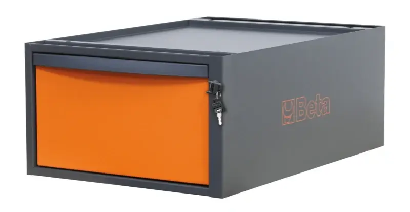 Highlight Cassettiera altezza 257 mm con 1 cassetto, per banchi componibili C58BC Beta C58CS 1C