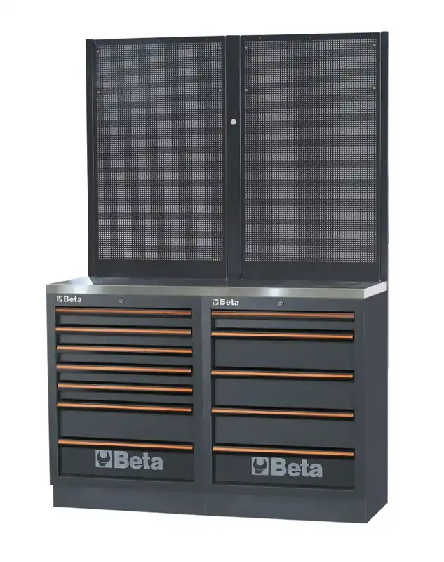 Neuheit Combinazione banchi arredo officina C45PRO 2.0 Beta C45PRO 2.0 BPX-1,3 + FRIGORIFERO PROMO SUMMER 2026