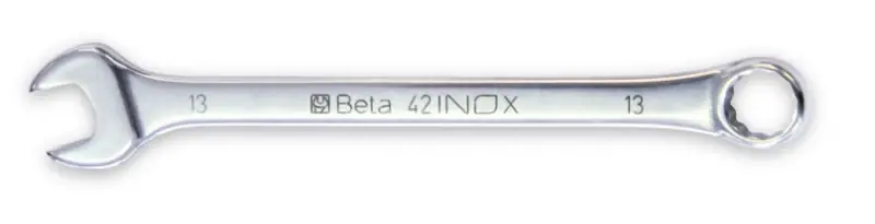Begrenztes Angebot Chiavi combinate a forchetta e poligonale piegata in acciaio inossidabile Beta 42INOX-AS
