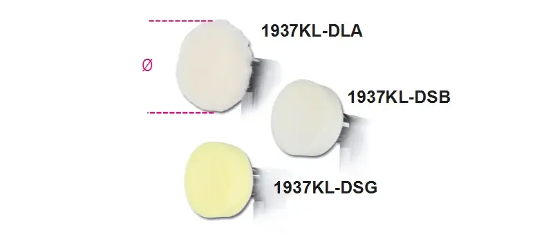 Neu Im Sortiment Spugna lucidatura gialla 90mm (3,5") Beta 1937KL-D