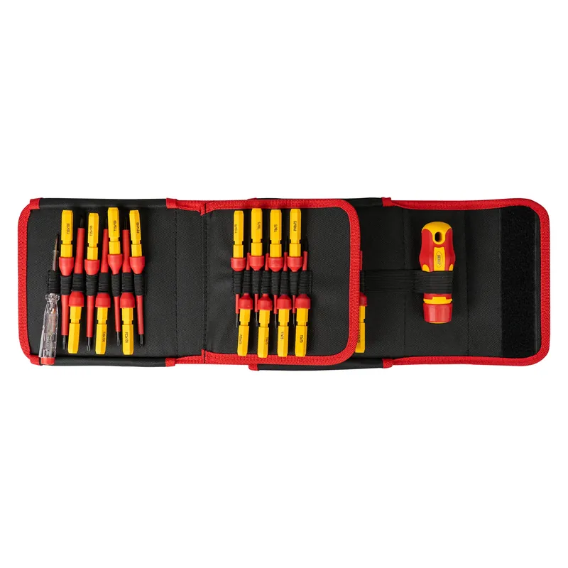 SET DI CACCIAVITI INTERCAMBIABILI ISOLATI DA 25 PEZZI 54562 JBM Beliebt