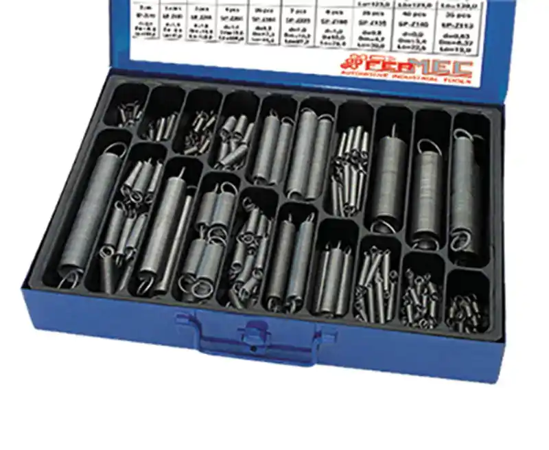 Begrenztes Angebot SET 340 PEZZI, MOLLE A TRAZIONE, IN CASSETTA METALLICA Fermec FM957-430