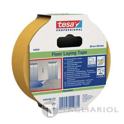 Preis Gesenkt White tape 25mmX25m double-sided adhesive tape for universal use - TESA 64620