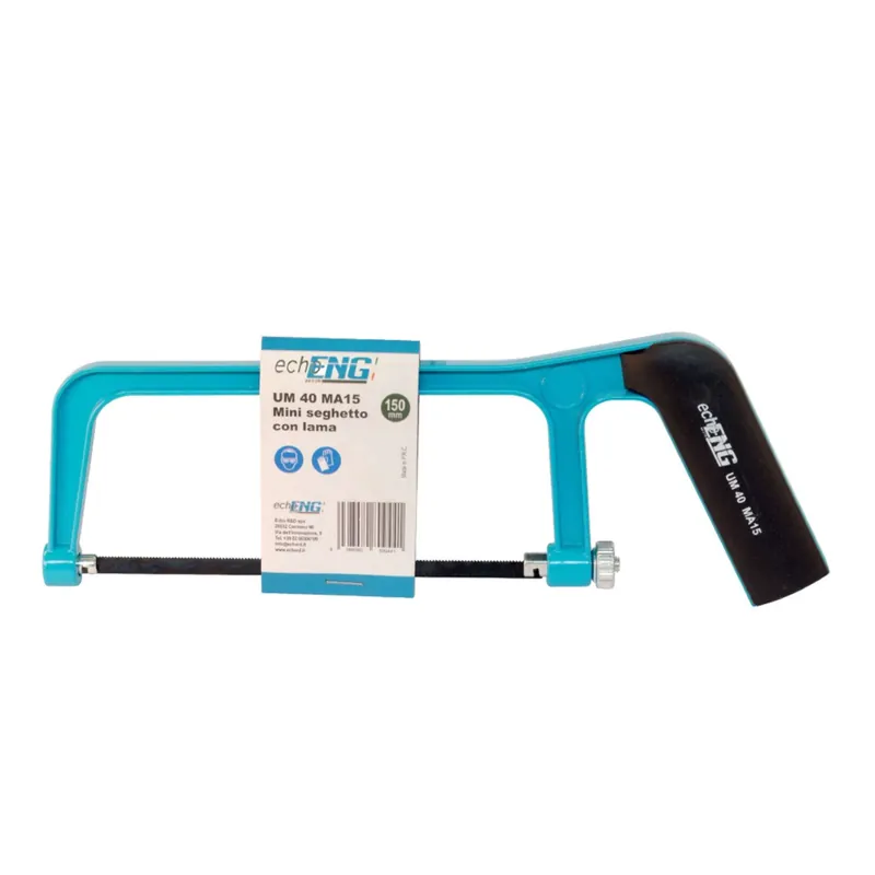 echoENG Mini hacksaw with 150mm blade handle - UM 40 MA15 Zertifiziert