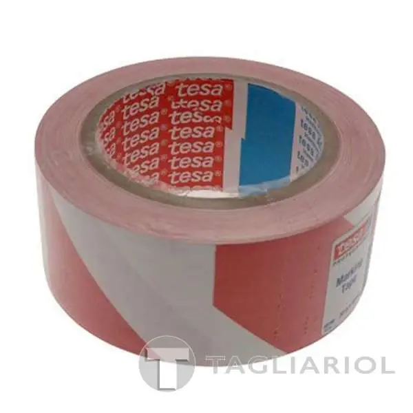 Echt TESA 60760 PVC Signage Tape 50mmX33m red-white
