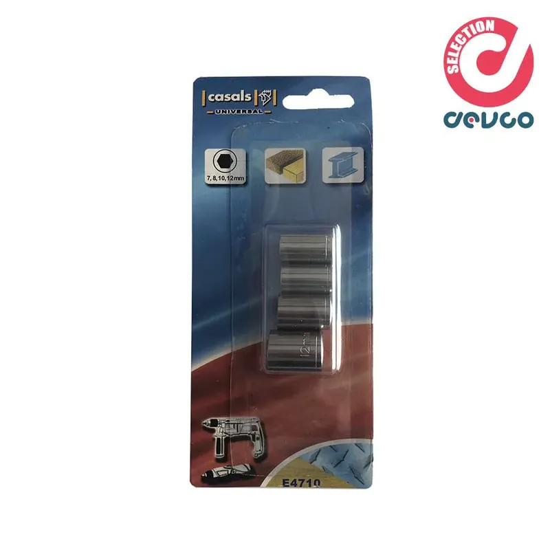 Jetzt Kaufen Set pcs.4 compass keys 1/4 composed 7, 8, 10, 12mm - Casals - E4170