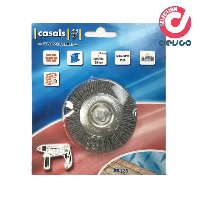 Aktuell synthetic disc brush 75 mm stem 6 mm - Casals - E5123