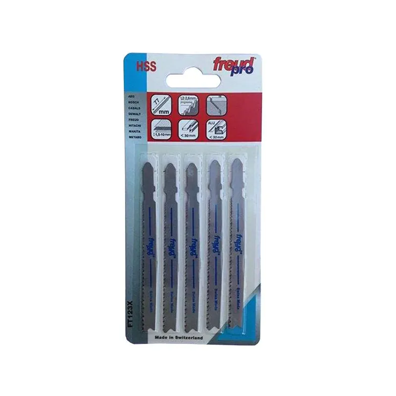 Set of 5 hacksaw blades made of high-speed, high-strength steel for use on metal, aluminum and non-ferrous materials - Freud - FT123X Saisonangebot