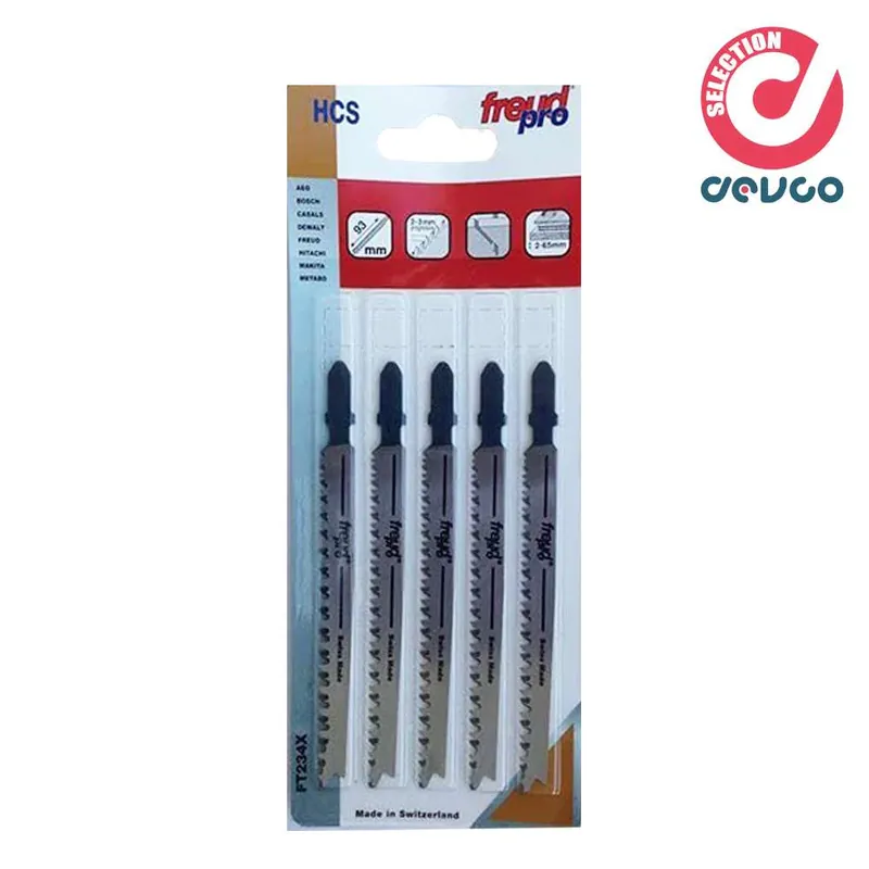 Set of 5 blades for hacksaw Freud PRO - FT234X steel Aeg connection - Bosch - Casals - Dewalt - Freud - Hitachi Neu Im Sortiment