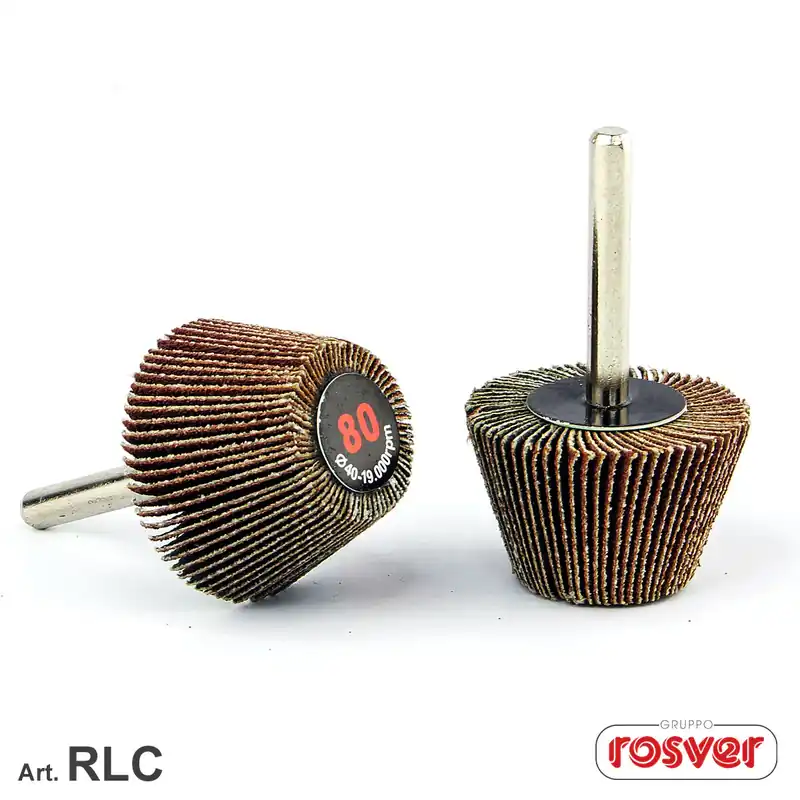 Top-Preis Conical Flap Wheels RLC D.40/28x25x6 Rosver - Conf.10pz