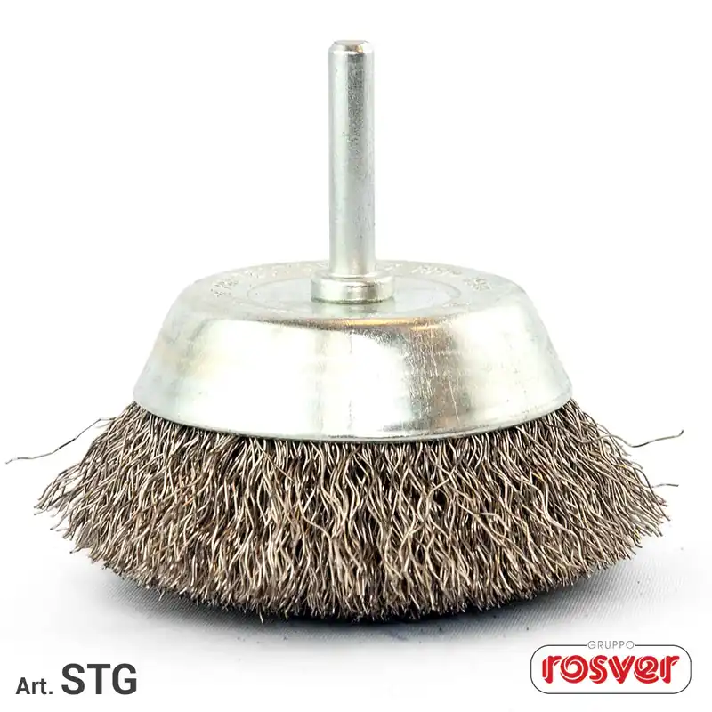 Beliebt Cup Brush with Shaft - Rosver - STG G.6 Inox - Conf.20pz