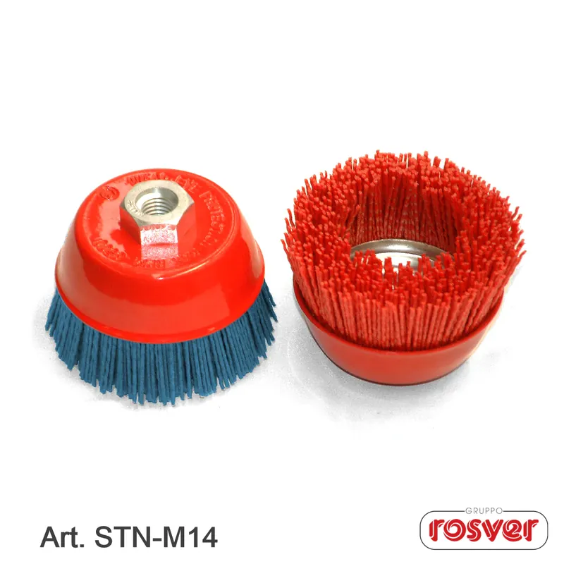 Nylon Cup Brushes M14 - Rosver - STN D.100 F.M14 - Conf.1pz Nur Heute