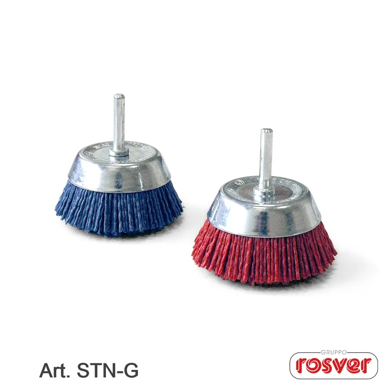 Nylon Cup Brushes with Shaft - Rosver - STN D.50 G.6 - Conf.10pz Bestseller