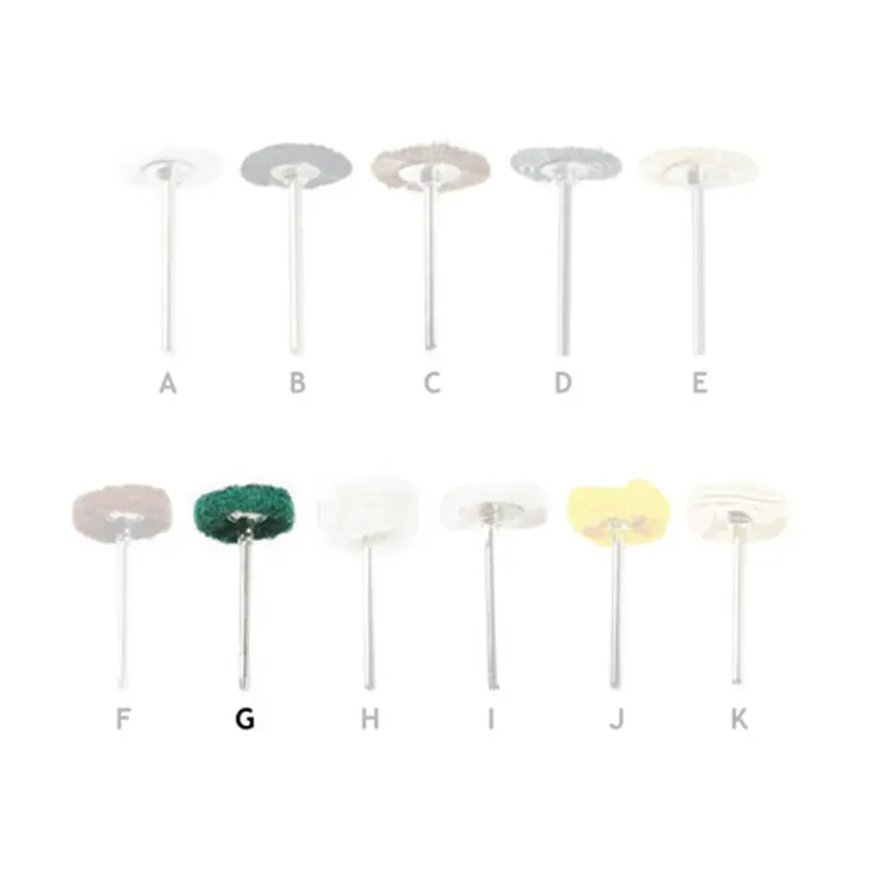 Direktkauf Mini disc brushes D.22 - Gambo 3mm - N.T. Green F. - Rosver - 50 pz