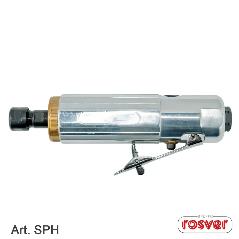 Lightweight Straight Air Grinder in Aluminum Heavy Duty SPH 24.000RPM Rosver 1pz Neu
