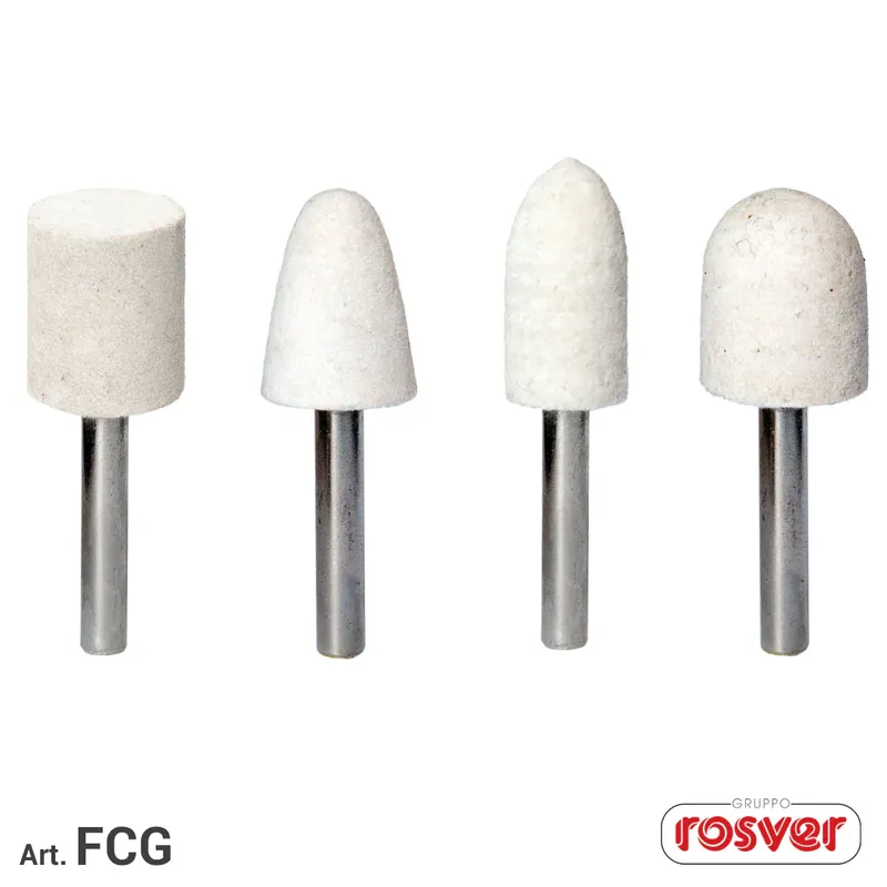 FELTS ON SHANKS FOR POLISHING - Rosver - FCG ZYA - Conf.10pz Angebot