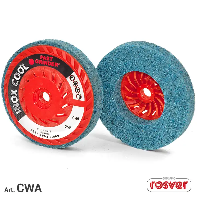 Wochenendangebot INOXCOOL Finishing Discs for Stainless Steel M14 - Rosver - CWA 125xM14 - Conf.5pz