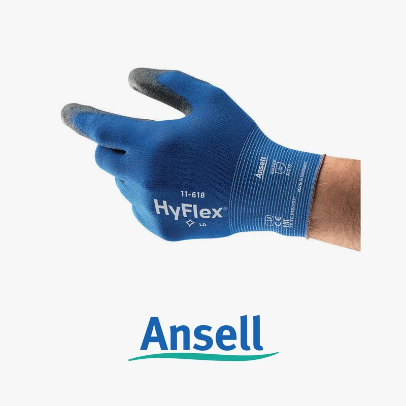 Schnäppchen Gloves hy flex ultra lite black/blue - 12pcs