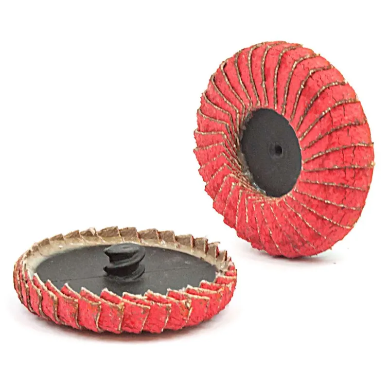 Mini Flap Discs for Corners FQC D.75 gr.40/120 Ceramic abrasive Rosver - 10 pz Neu