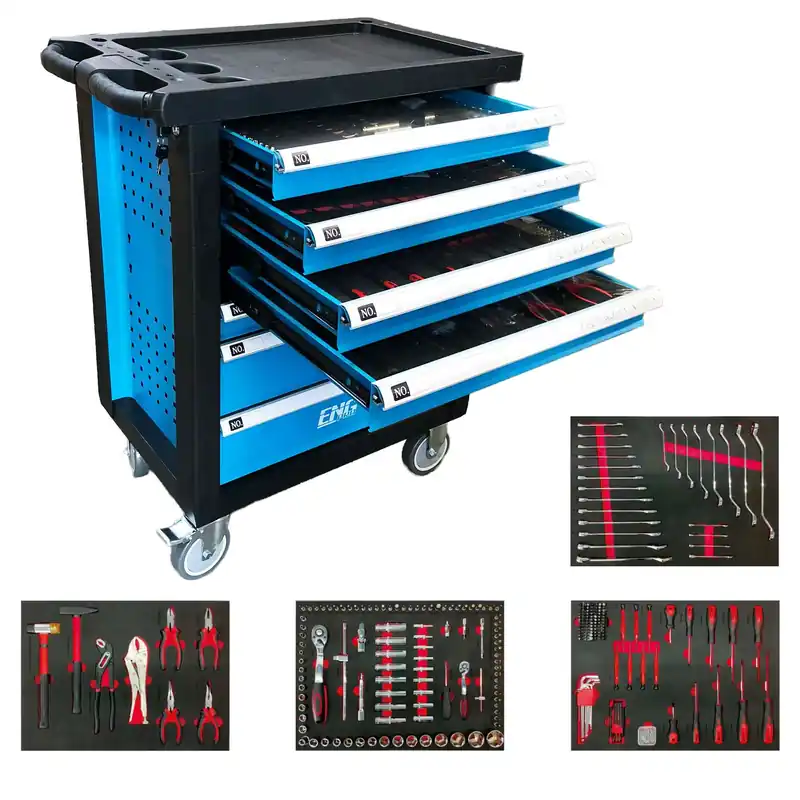 Preiswert Tool Chest with 7 Drawers and 300 Tools ENG PRO - FI 90 C300