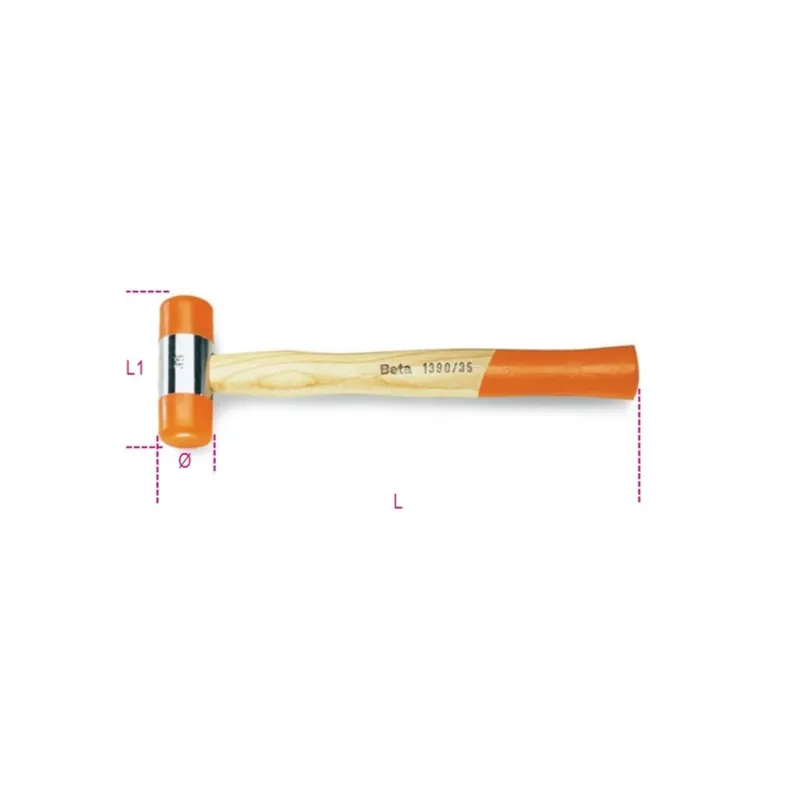 Top-Seller Soft face hammers, wooden shafts - Beta 1390