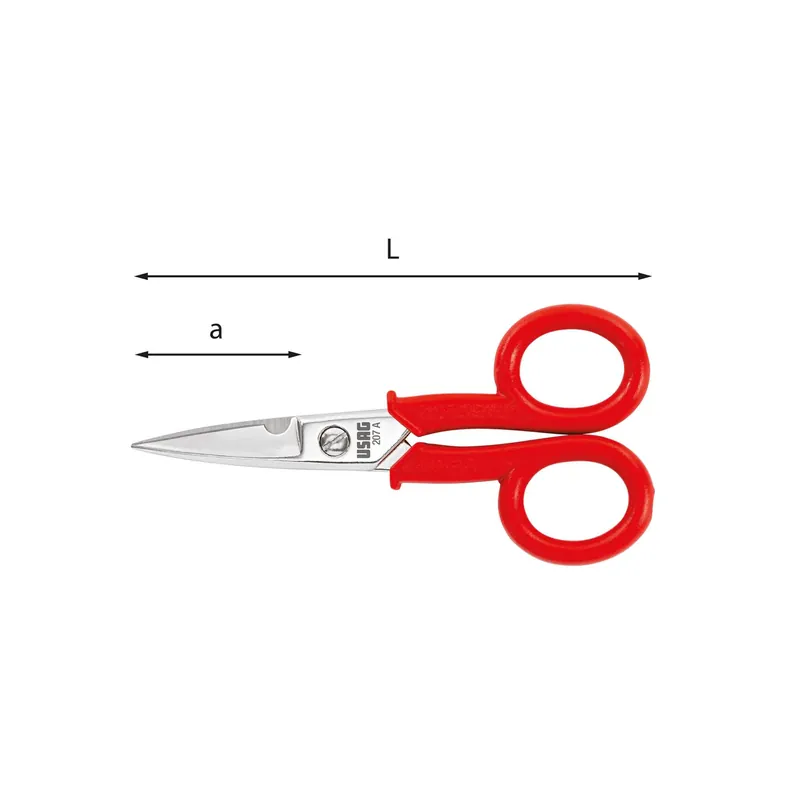 Sonderangebot L. 145mm Scissors for electricians a 47mm - Usag 207 A