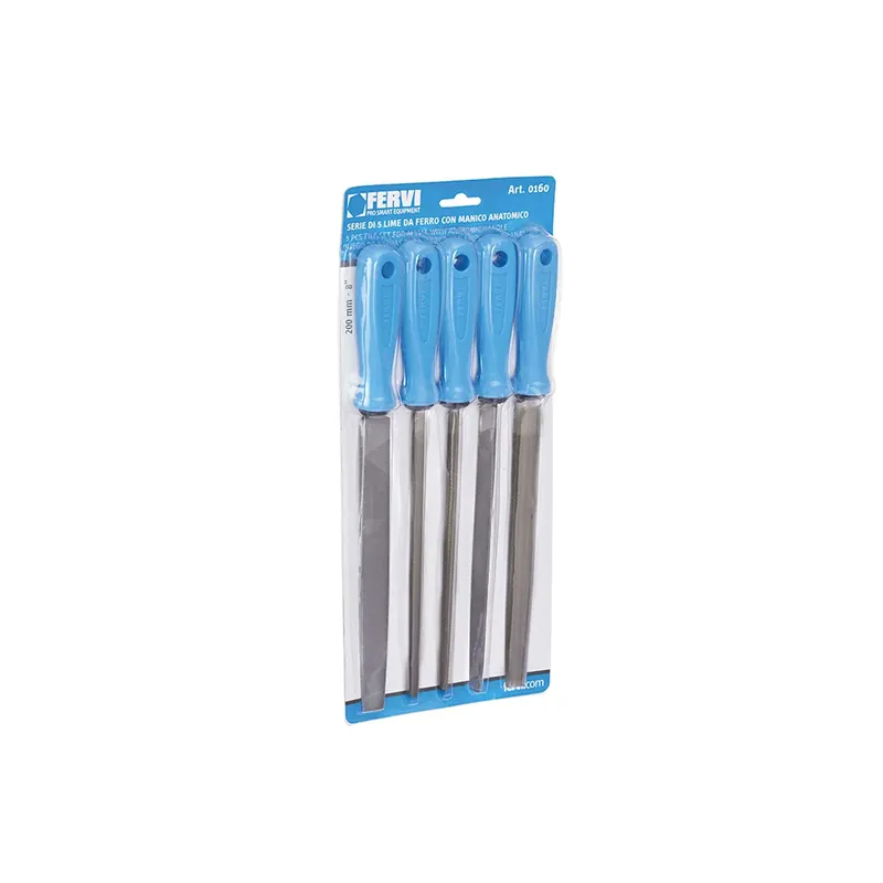 Direkt Vom Hersteller Set of 5 Files 200 mm - 8 + Handle - 0160 FERVI
