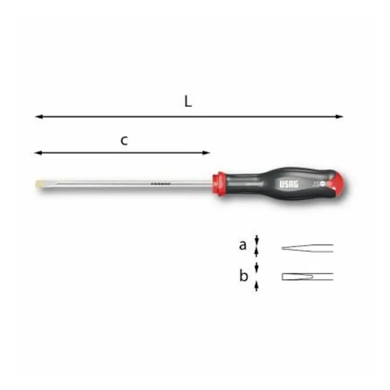 0,8x4x100mm M1 Screwdrivers fot slot-head L. 204mm - Usag 324 Direktkauf
