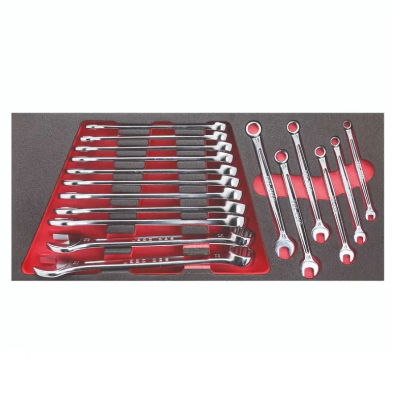 Two-coloured assorted sponge module with 17 combination spanners - Usag U05190921 Neue Ware