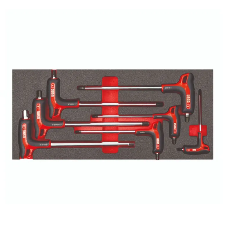 Preiswert Two-colour assorted sponge module of 7 hexagon socket spanners - Usag U05191945
