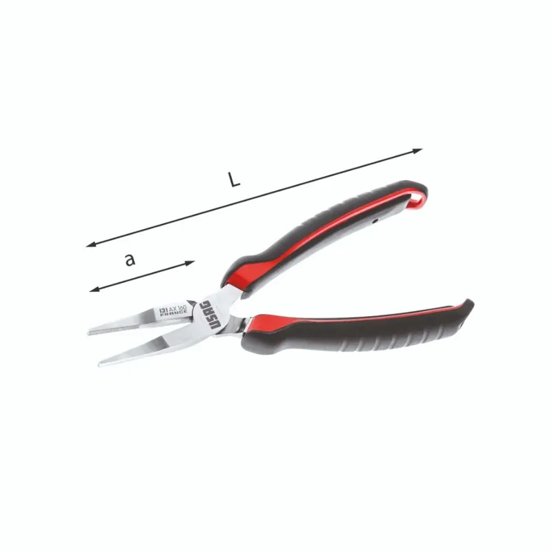 Expressversand Flat Nose Pliers 200mm - Usag U01310151 131AA