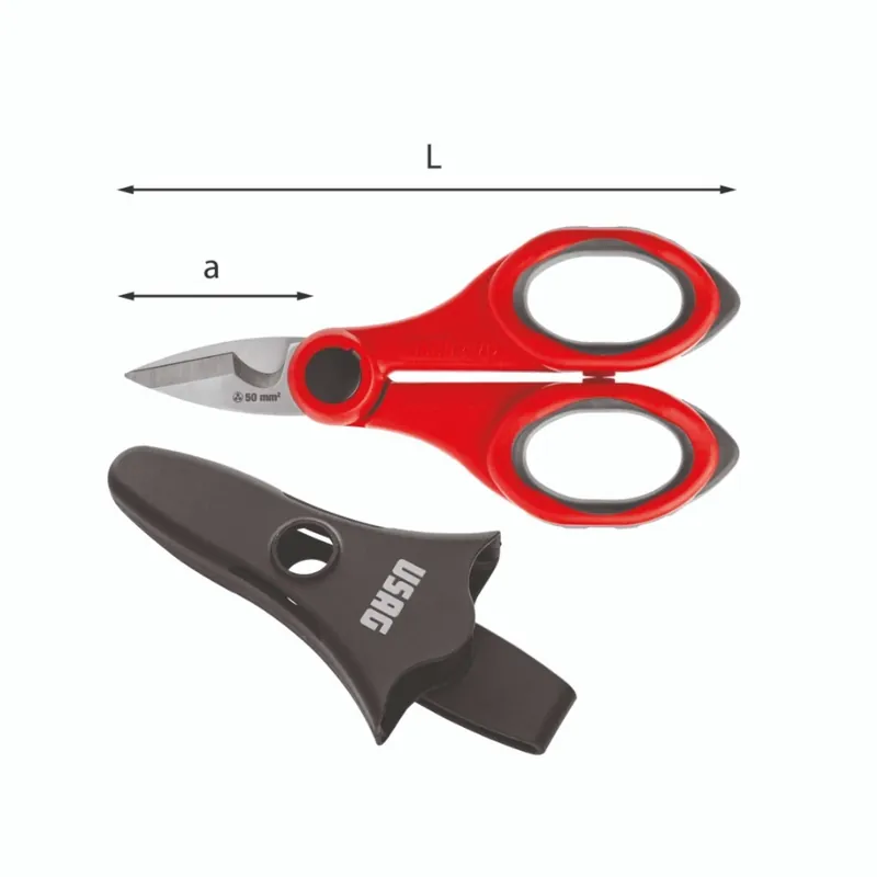 Electrician's scissors, stainless steel blades - 207 D Usag U02070008 Ausverkauf