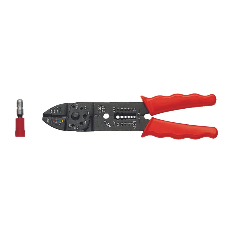 Pliers for pre-insulated cable lugs 235mm - Usag 747 U07470001 Wochenendangebot