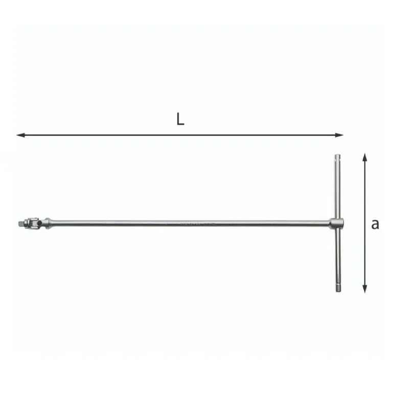 T-handle wrench with articulated square drive 460mm - Usag 273 3/8 Q U02730202 Günstig