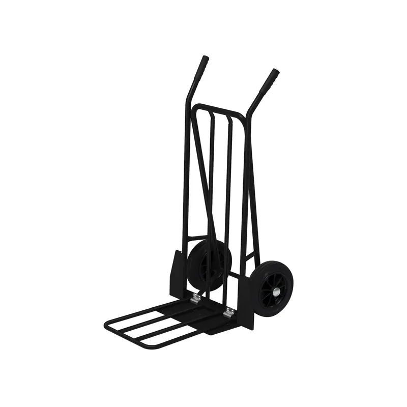 Black folding luggage cart - 780 x 555 x 1110 - KM103-S Kongamek Beliebt
