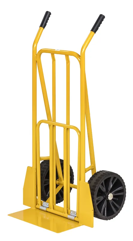 Angebot Yellow folding luggage cart - 800 x 560 x 1125 - KM104-PL Kongamek