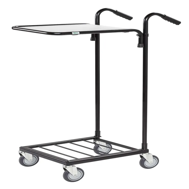 Solange Der Vorrat Reicht Black / White Mini trolley with Shelf adjustable LxWxH (mm) 660x385x1090