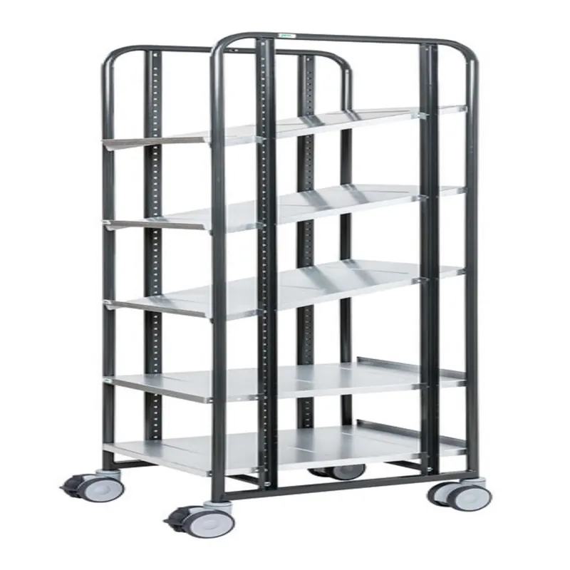 Schnäppchen Dark Grey Trolley with brake, 5 Adjustable shelves L x W x H (mm) 477x638x1850