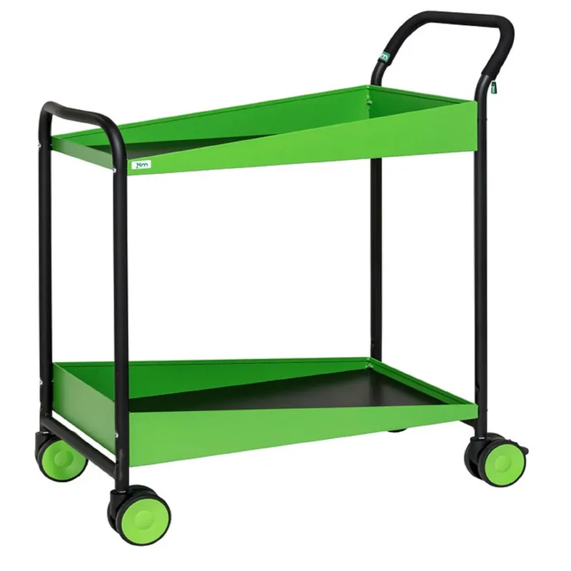 Bestpreis Green / Black Konga Trolley with brake L x W x H (mm) 866 x 455 x 980 - Kongamek