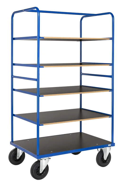Neuheit Shelf trolley with brake, L x W x H (mm) 1000 x 700 x 1800 - Kongamek KM338-2B