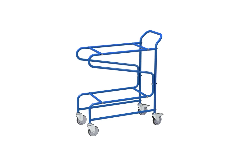 Saisonangebot Bin trolley suited for 2 EUR bins (600 x 400 mm) - Kongamek KM40RS