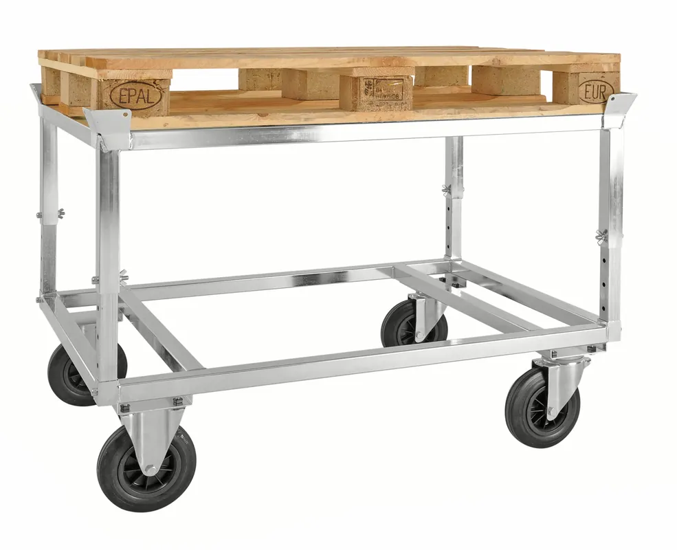 Pallet trolley with pallet holder Kongamek KM222-EPB Mega-Angebot