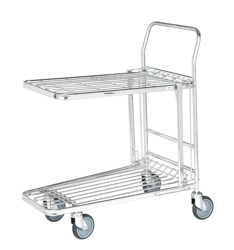 Stackable shopping container trolleys with high shelf Kongamek KM4202-E Ausverkauf