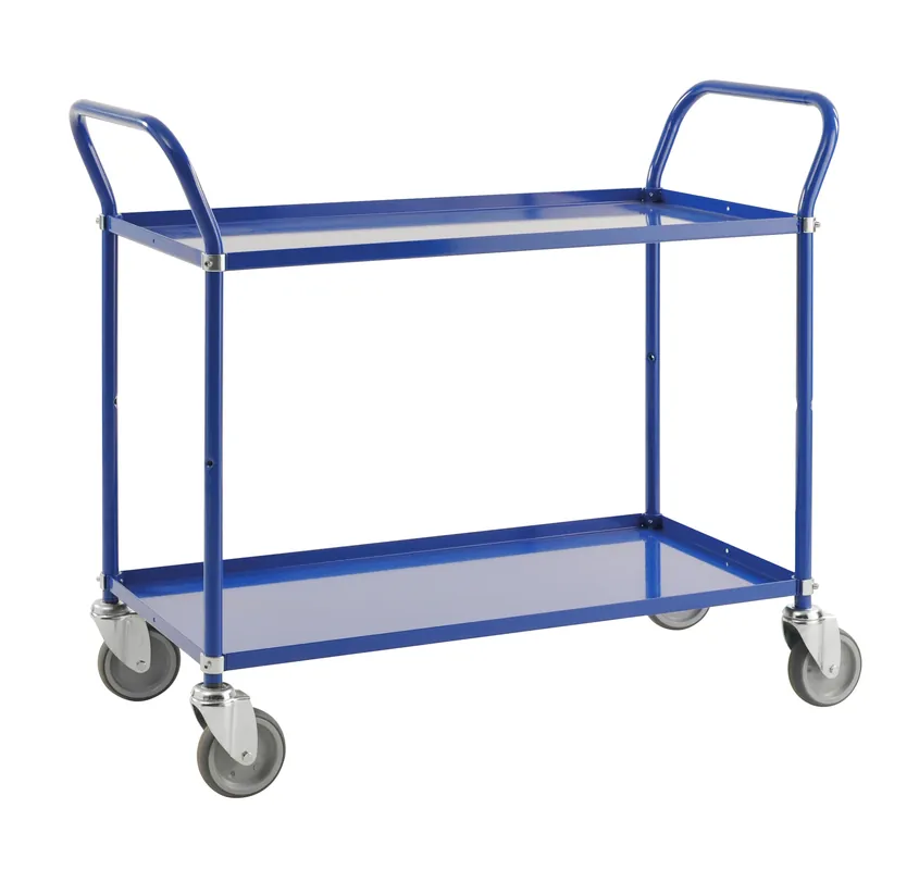 Sale Light shelf trolley 2 levels Blue - KM4147-BB Kongamek