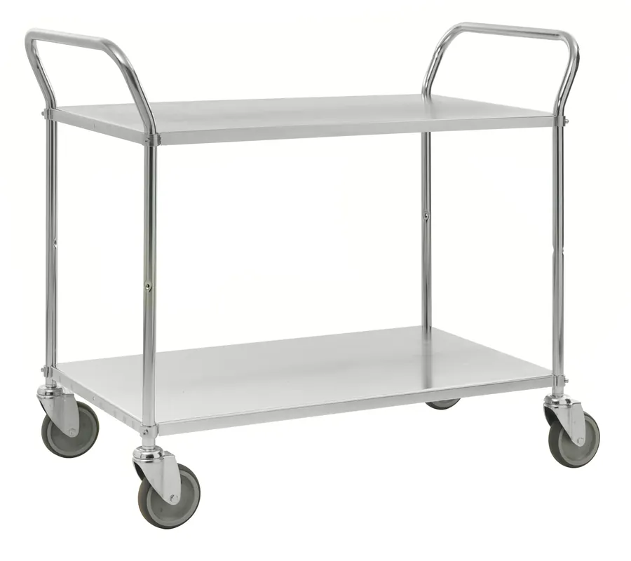Top-Seller Light shelf trolley 2 levels Electro galvanized - KM4147- EB Kongamek