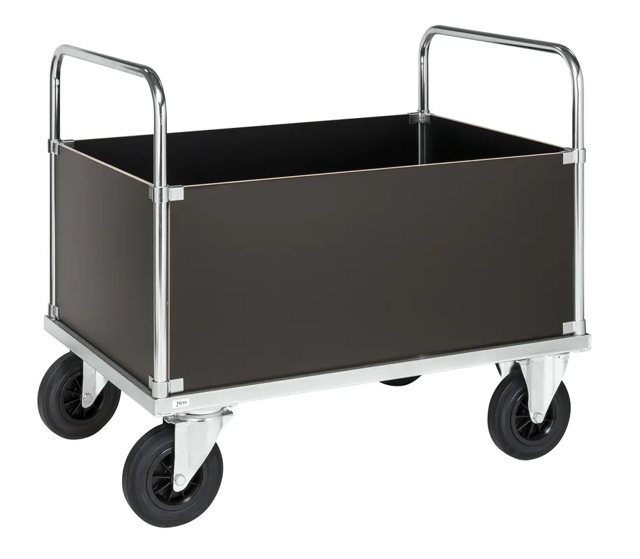 Container trolley smart with brake 1200 x 800 x 900 load 500Kg - Kongamek Preiswert