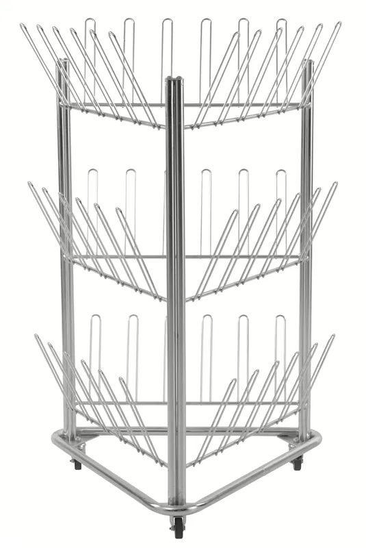 Zertifiziert Shoe & Boots trolley elettro galvanizzato 780 x 714 x 1192, capacity 25Kg Kongamek